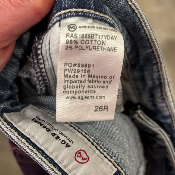 AG Adriano Goldschmied Blue Straight Leg Jeans - Picture 4 of 4